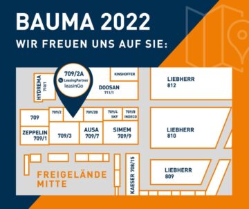 FM LeasingPartner und leasinGo auf der bauma 2022