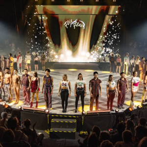 Bühneneingang der Flic Flac Weihnachtsshow