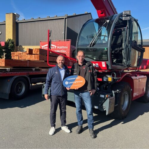 Jan Ossenberg mit dem Kunden Gellenbeck